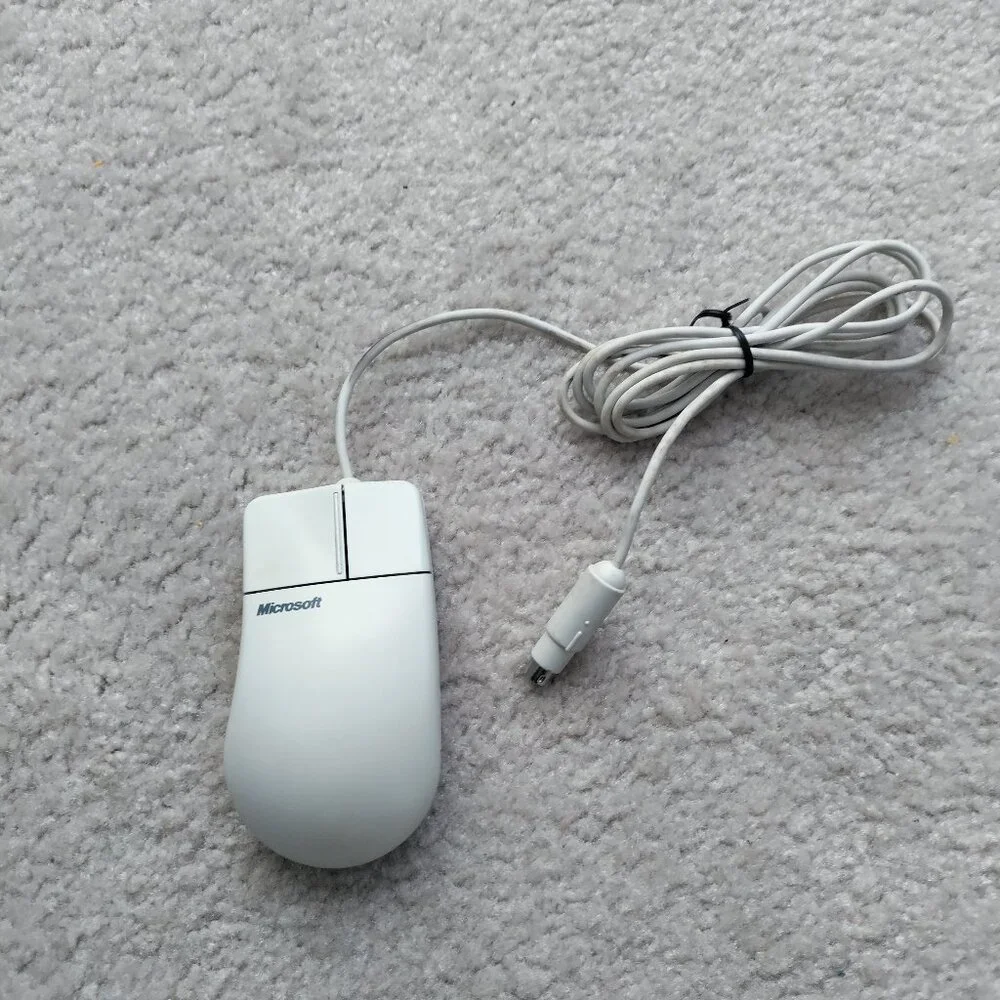 Vintage Microsoft Mouse 2.1A PS/2 & Serial Compatible Part No.: 91289